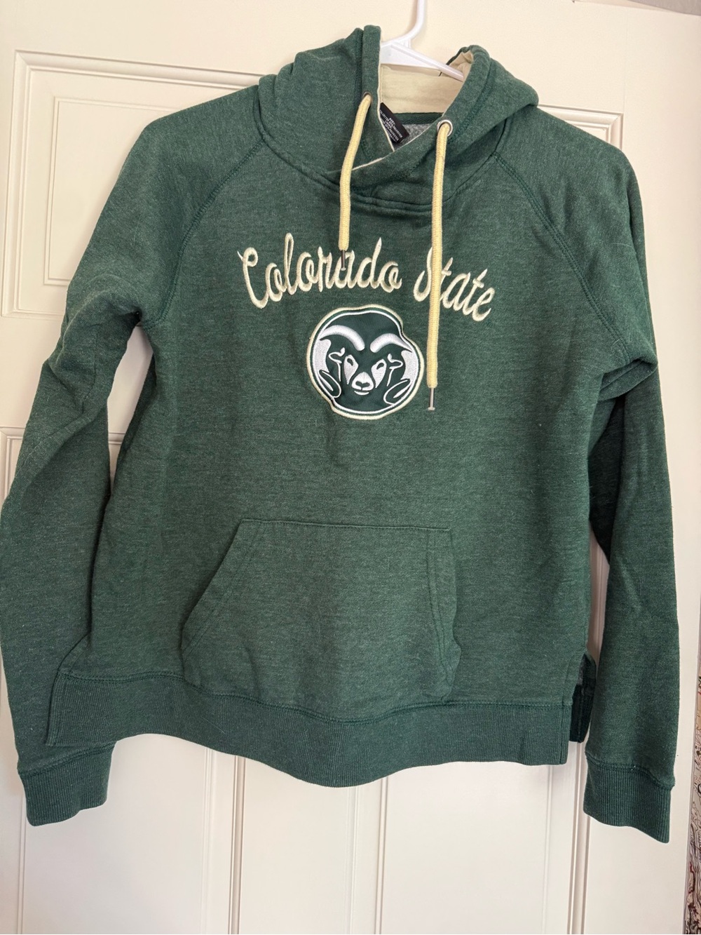 Colosseum Womens Colorado State Rams Green Hoodie Sweatshirt Size S CSU